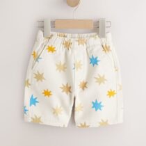 Multi Star Print Pull On Bermuda Shorts 4