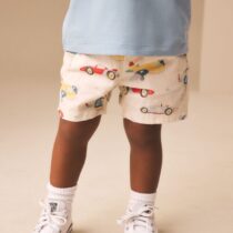 Multi Transport Linen Blend Pull On Shorts 2