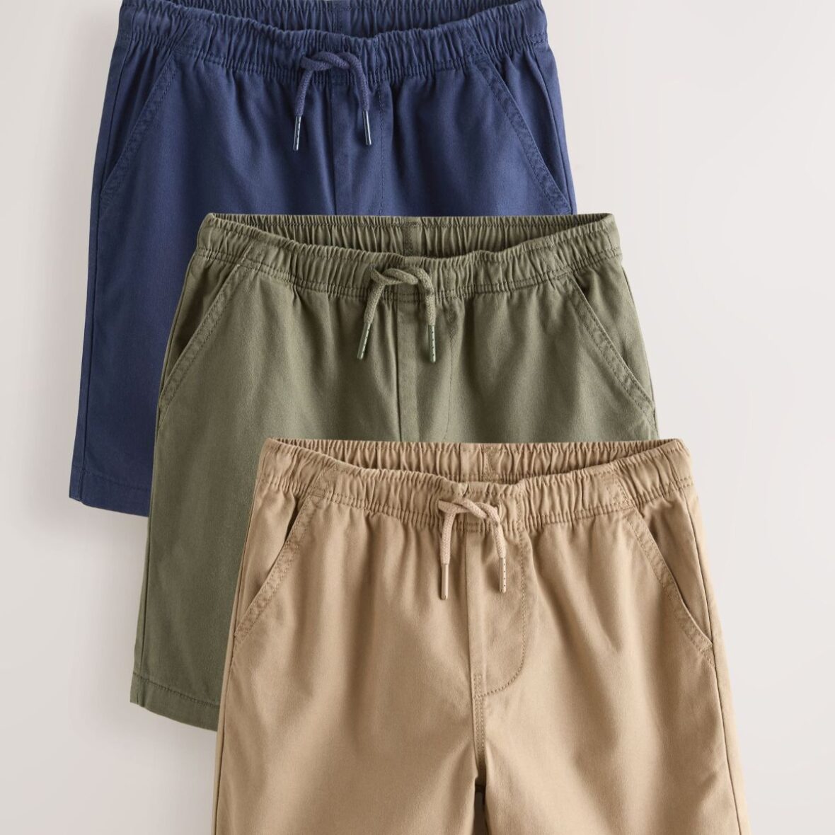 Navy/Khaki/Tan 3 Pack Shorts (3-16yrs)