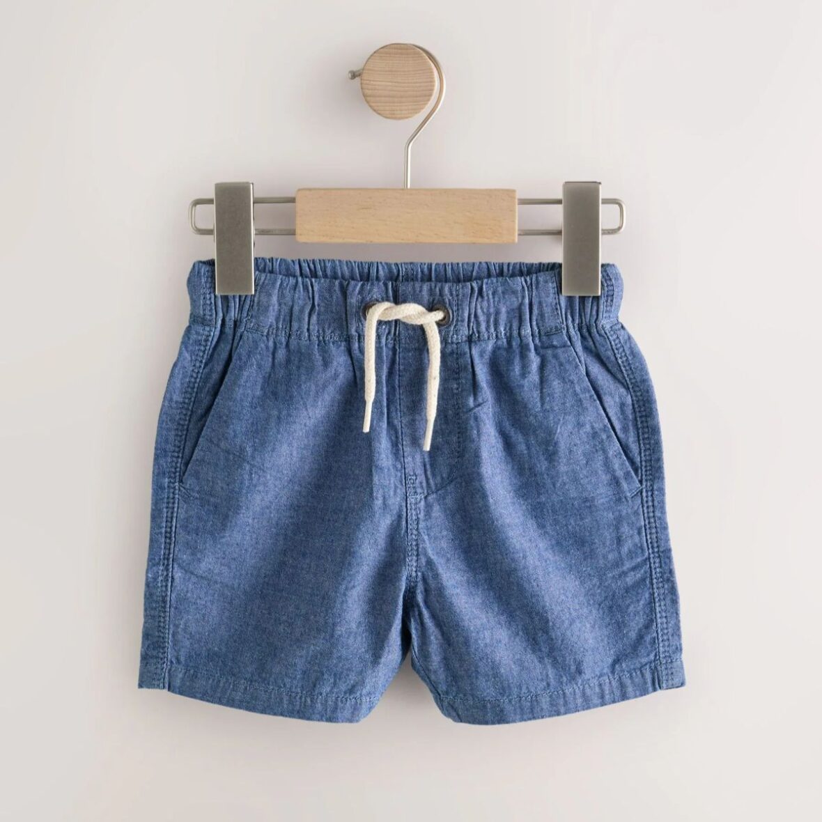 Navy Stone Chambray Blue Pull On Shorts 3 Pack 2