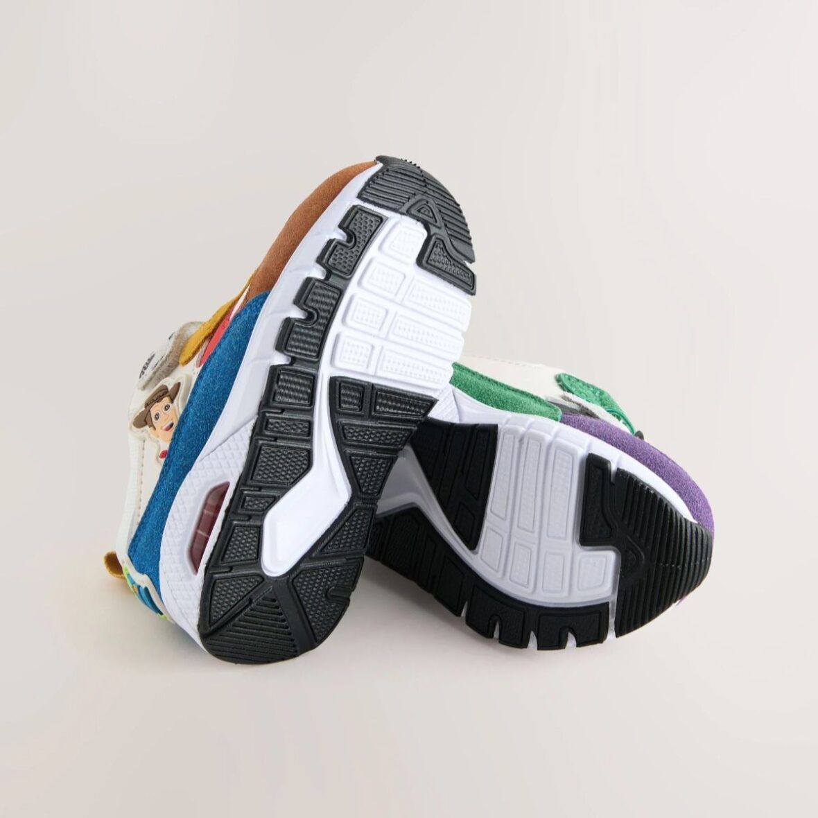 Neutral Standard Fit (F) Toy Story Touch Fastening & Elastic Lace Trainers 5