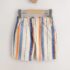 Orange/Neutral Stripe Pull On Bermuda Shorts 4