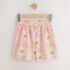 Pink Flower Textured Shorts 1