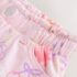 Pink Graffiti Print Pull On Denim Shorts 3