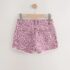 Pink Leopard Animal Print Regular Length Frayed Edge Denim Shorts 4