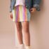 Rainbow Stripe Textured Shorts 3