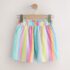 Rainbow Stripe Textured Shorts 4