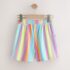 Rainbow Stripe Textured Shorts 1