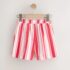 Red/Pink Stripe Textured Shorts 4