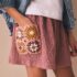 Rust Brown Crochet Pocket Shorts 2