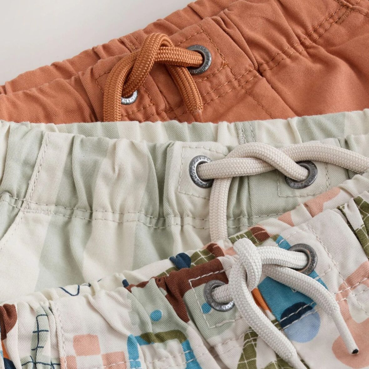 Rust Orange Stripe Transport Pull On Shorts 3 Pack 4