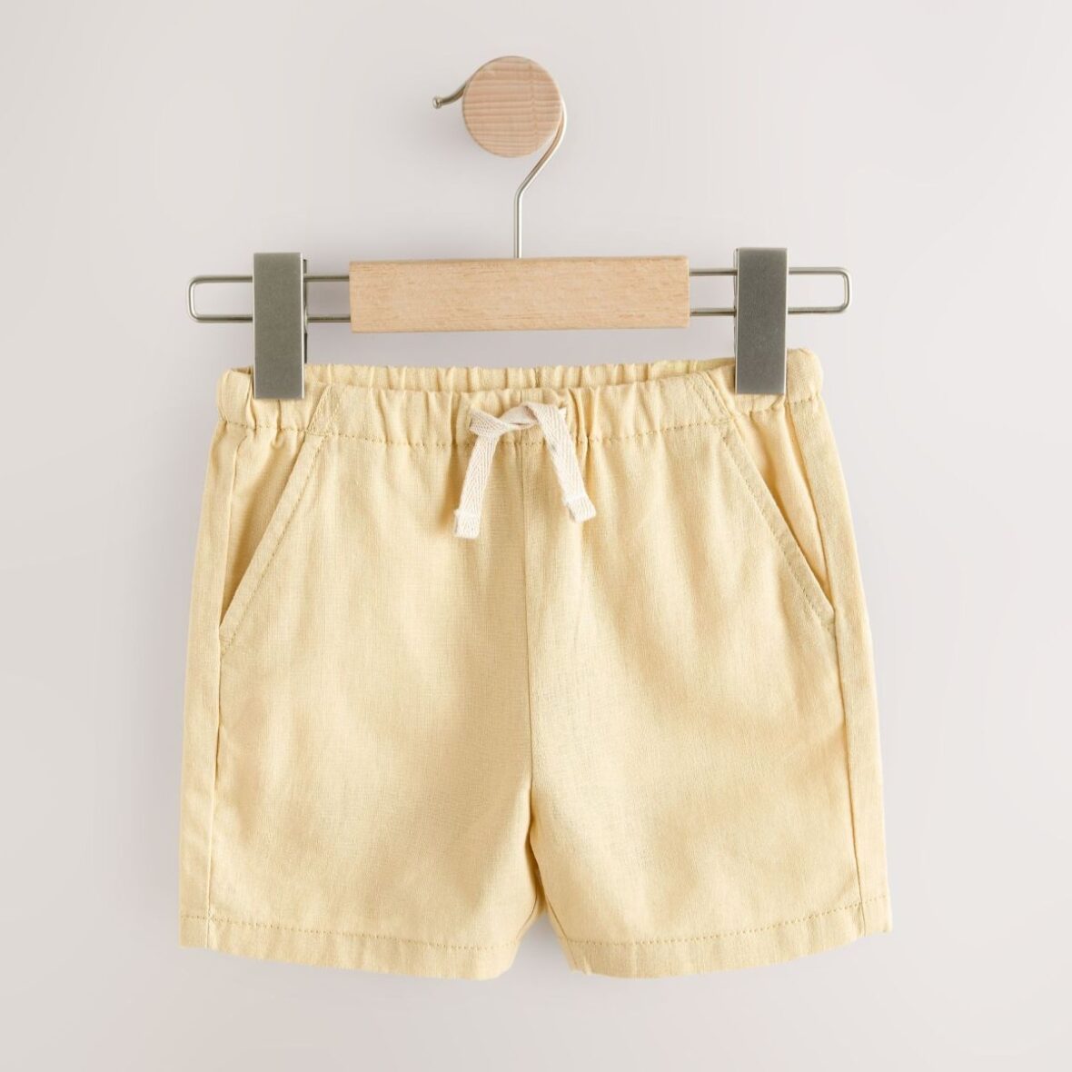 Rust Orange Yellow Stripe Linen Blend Shorts 3 Pack 3