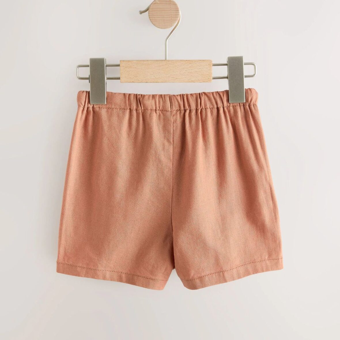 Rust Orange Yellow Stripe Linen Blend Shorts 3 Pack 4
