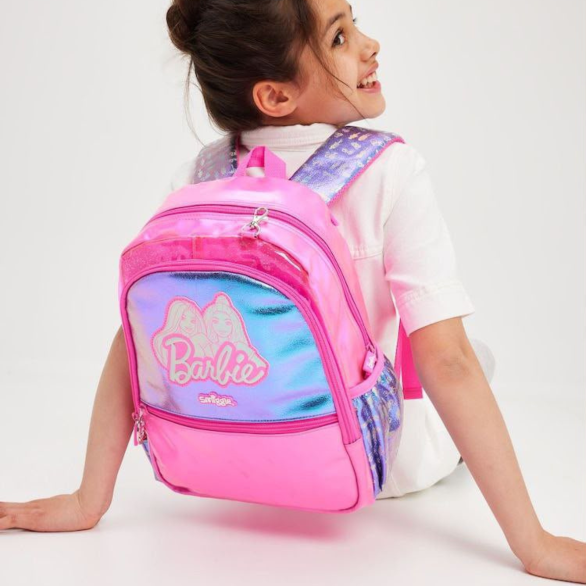 Smiggle Barbie Play And Go Junior Character Hoodie Backpack (5)