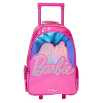 Smiggle Barbie Trolley Backpack With Light Up Wheels (1)