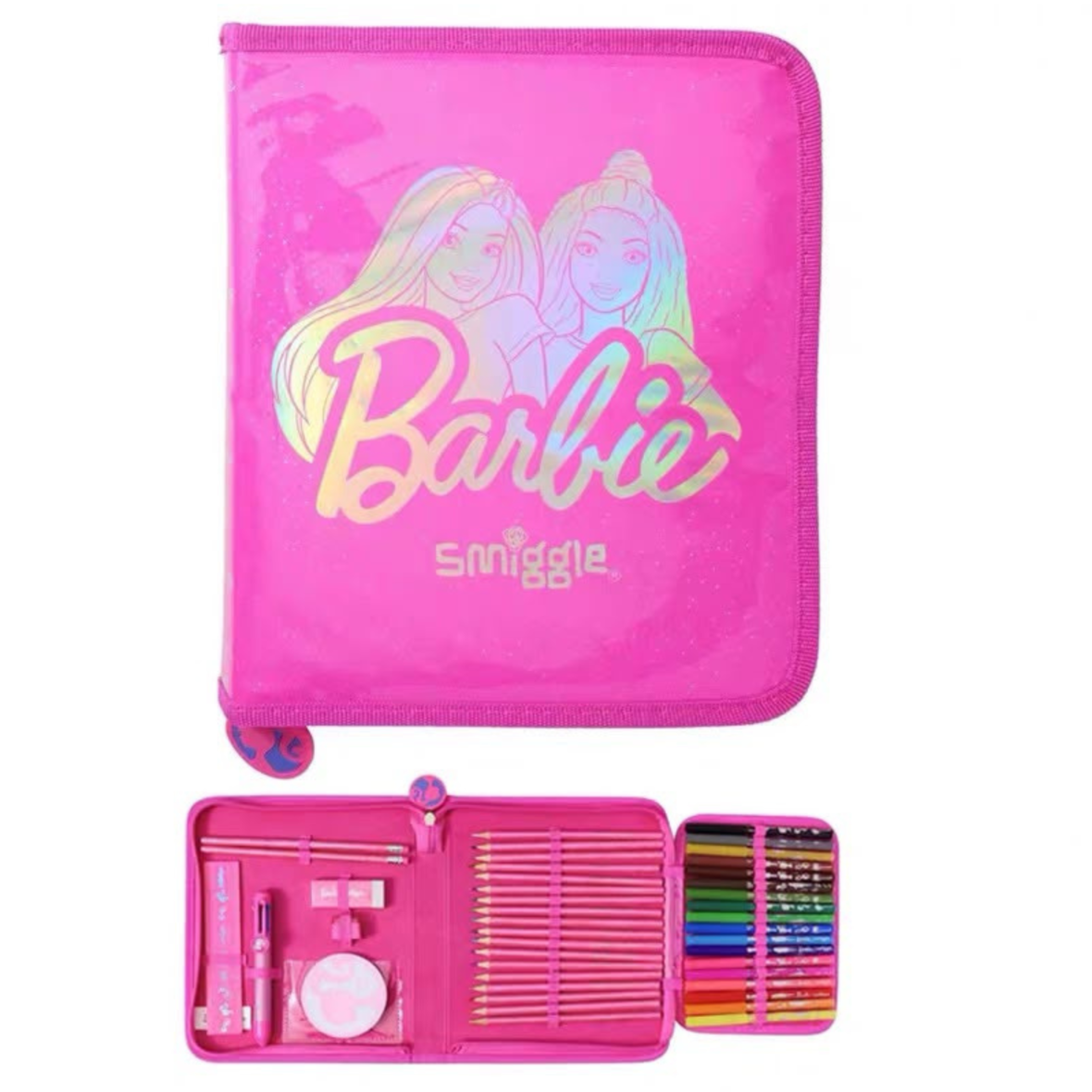 Smiggle Barbie Zip It Stationery Gift Pack (3)