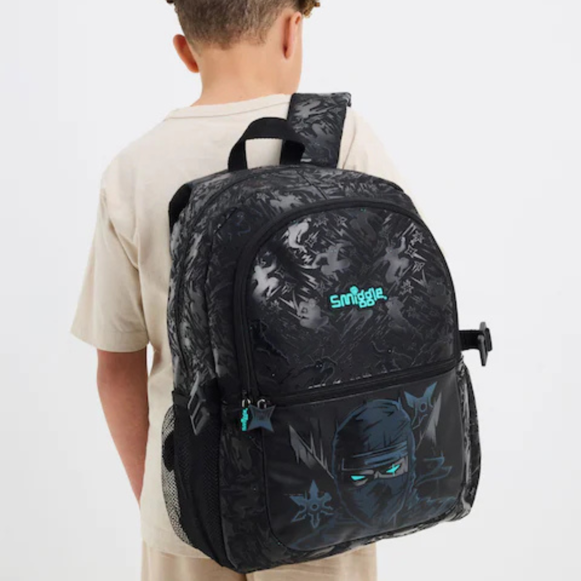 Smiggle Black All Stars Classic Attach Backpack (4)
