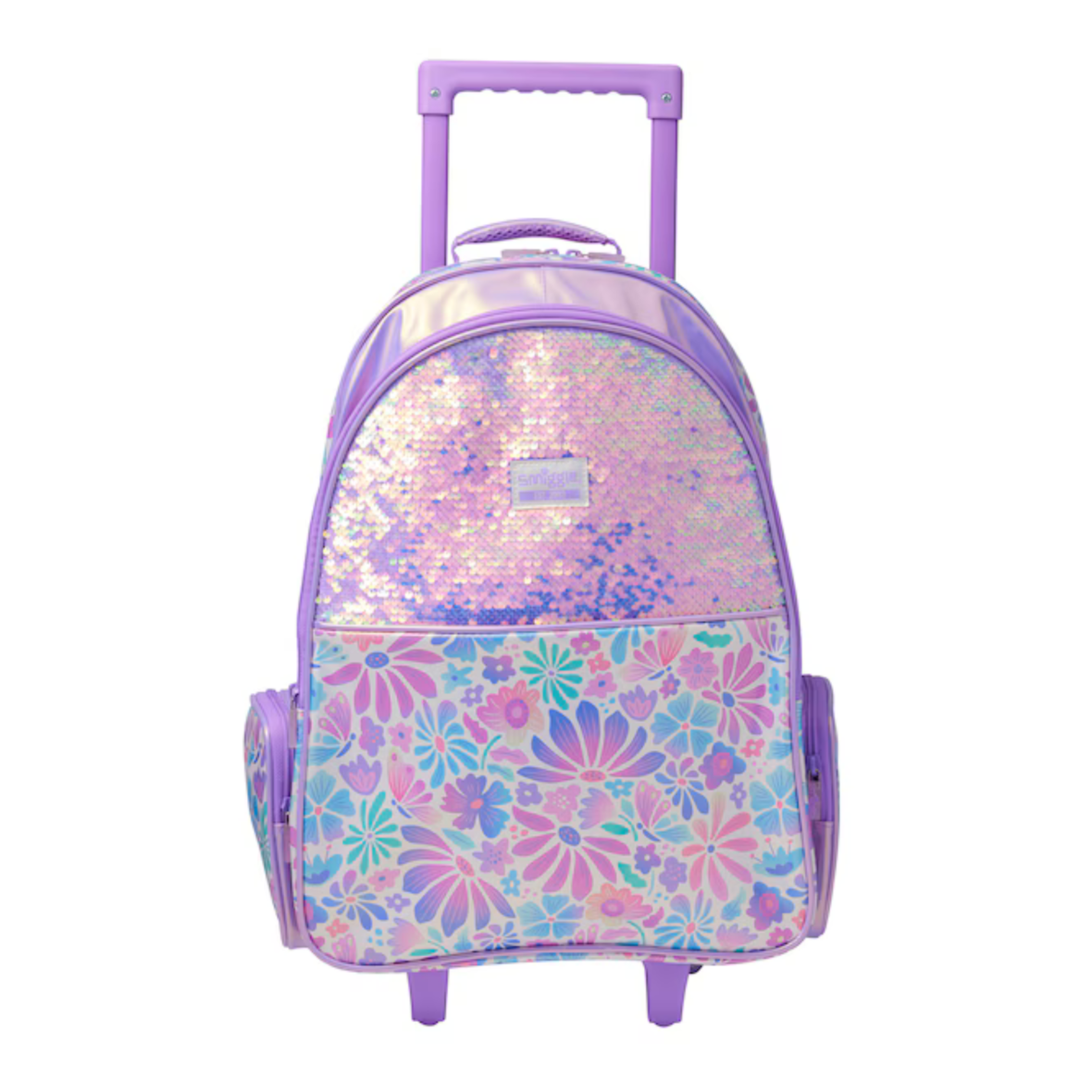 Smiggle Bloom Trolley Backpack With Light Up Wheels