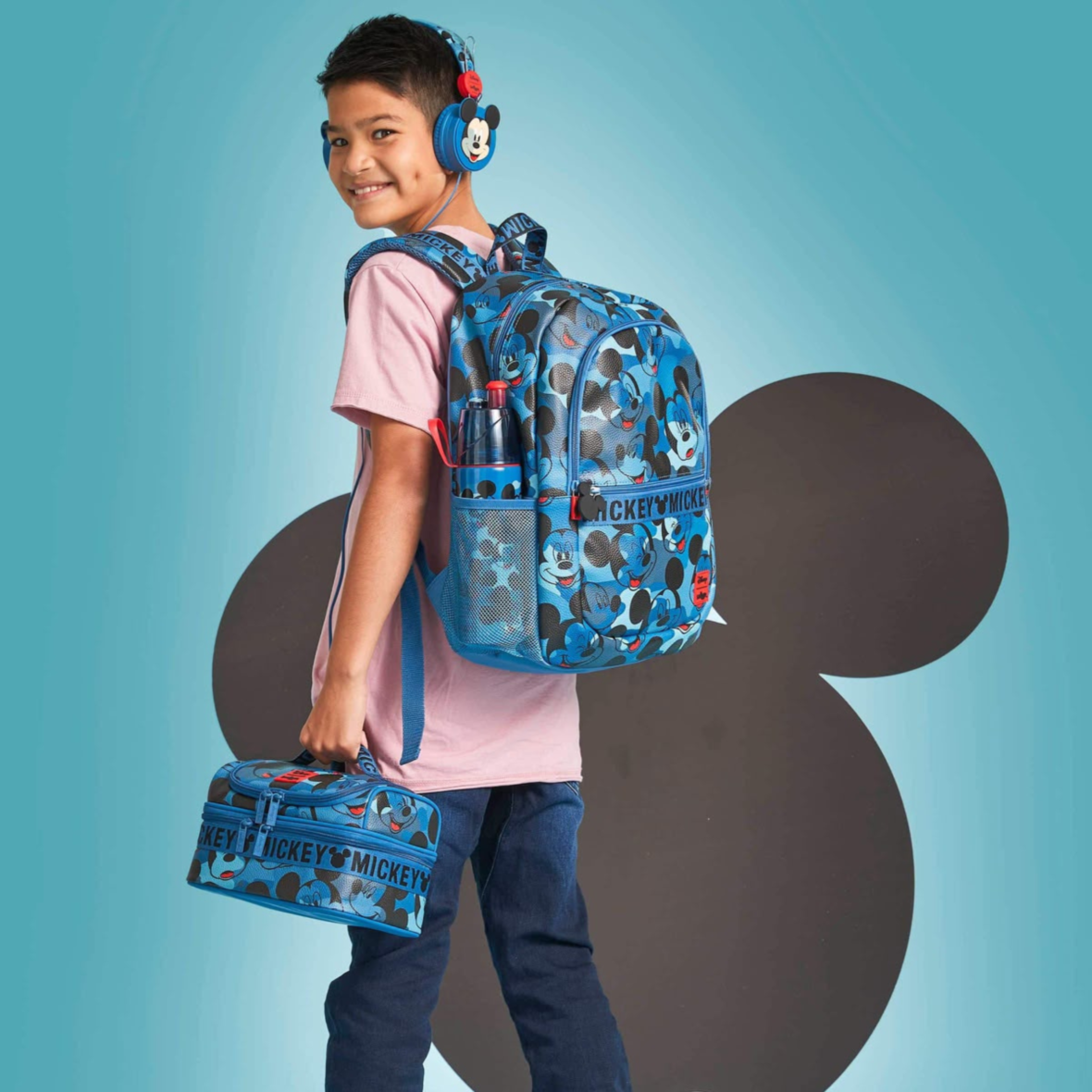 Smiggle Blue Mickey Mouse Disney Classic Backpack (4)