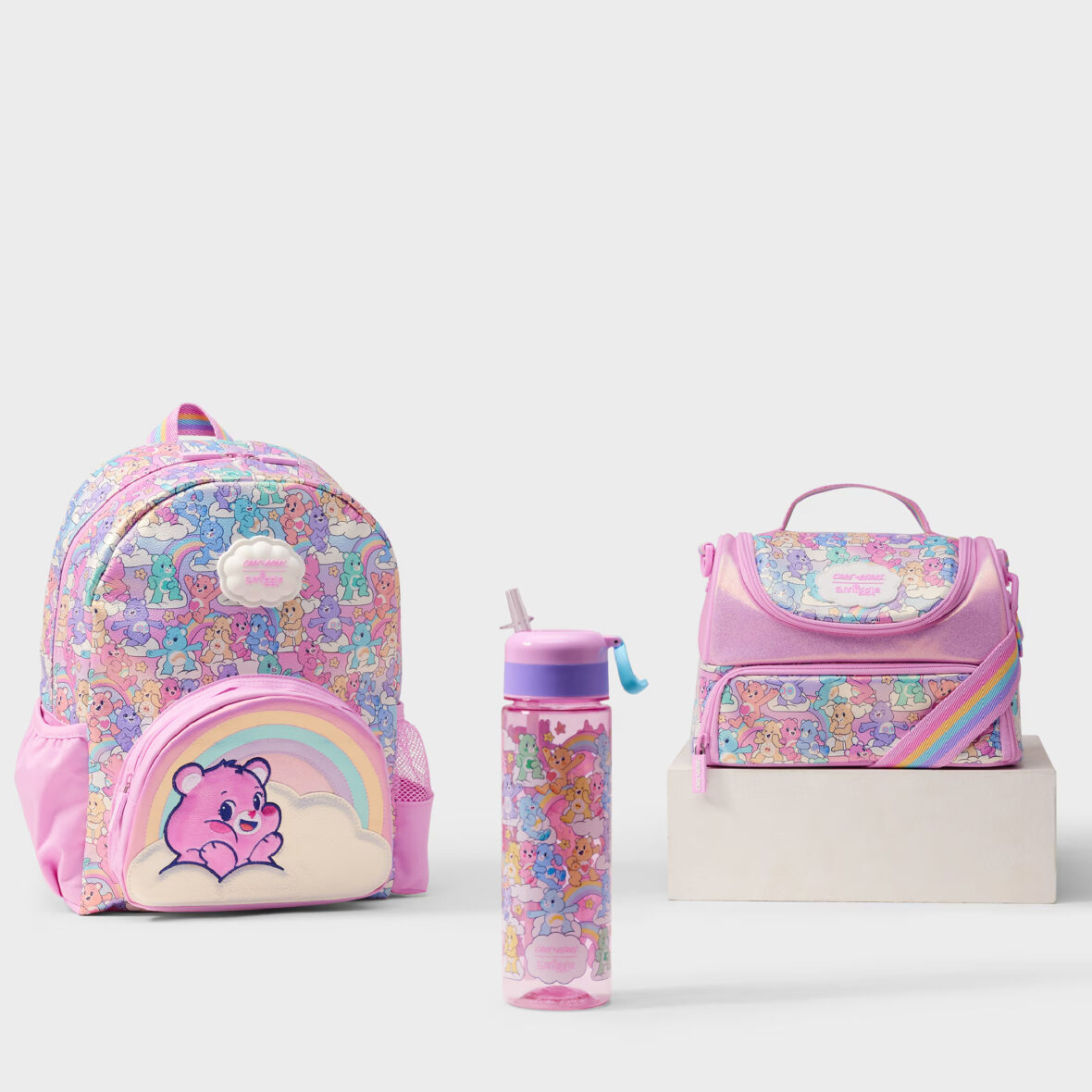 Smiggle Care Bears 3 Piece Character Hydrate Bundle