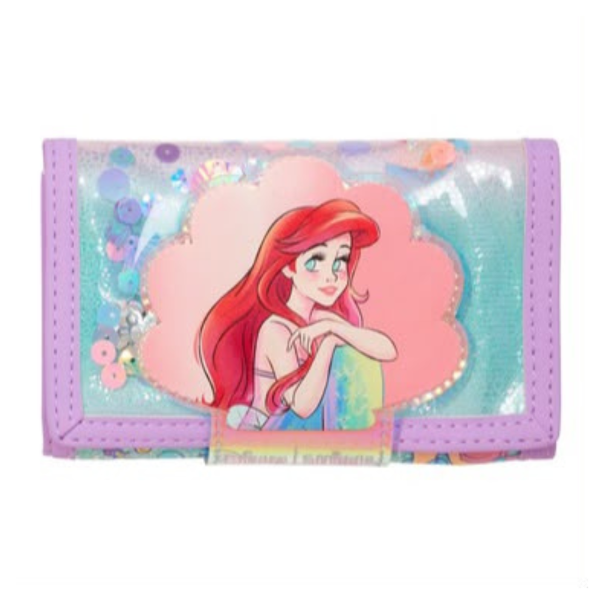 Smiggle Disney Princess Ariel Character Wallet (Little Mermaid) – Lilac