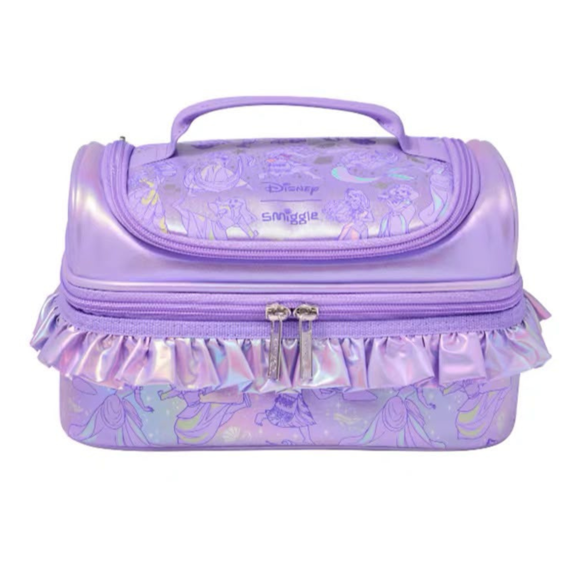 Smiggle Disney Princess Double Decker Lunchbox – Purple