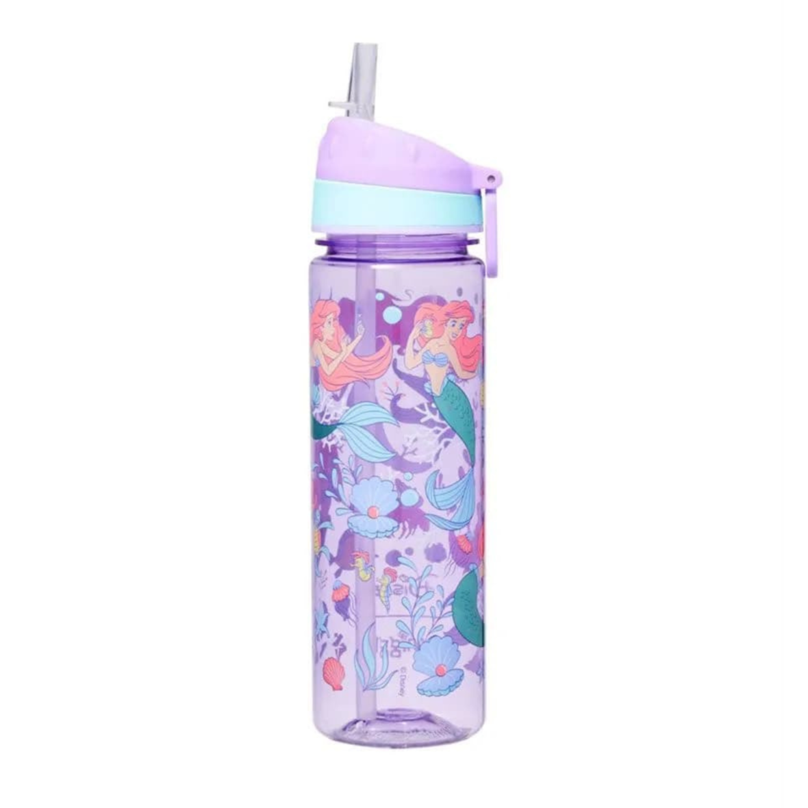Smiggle Disney Princess Drink Bottle 650ml (Little Mermaid) (2)