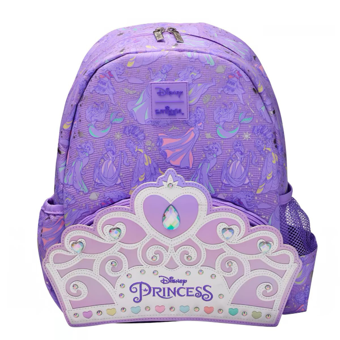 Smiggle Disney Princess Junior Character Hoodie Backpack – Purple