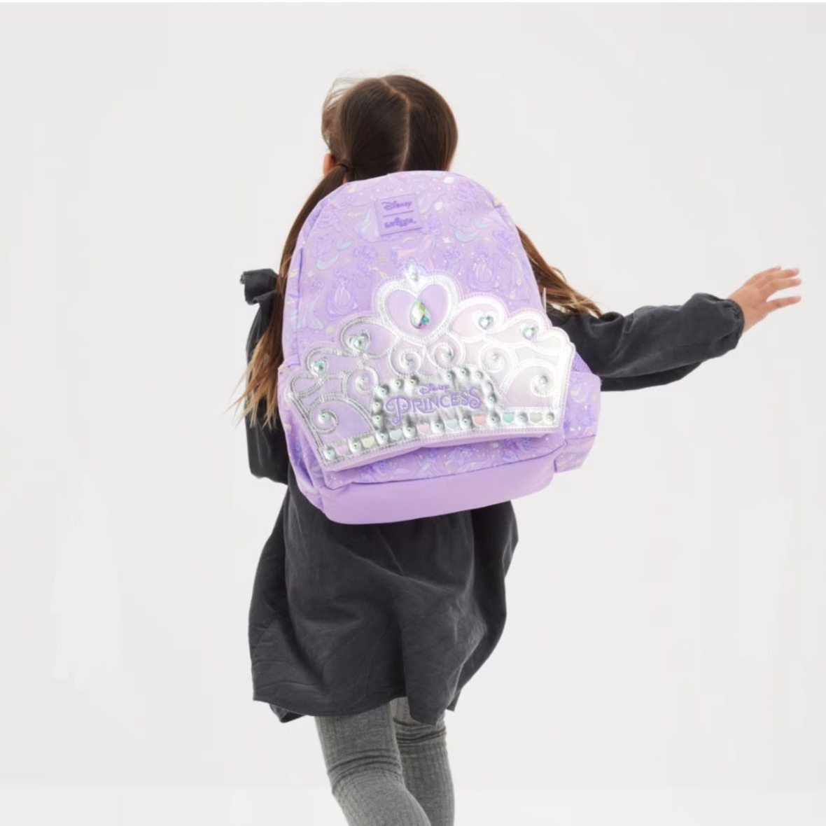Smiggle Disney Princess Junior Character Hoodie Backpack (4)