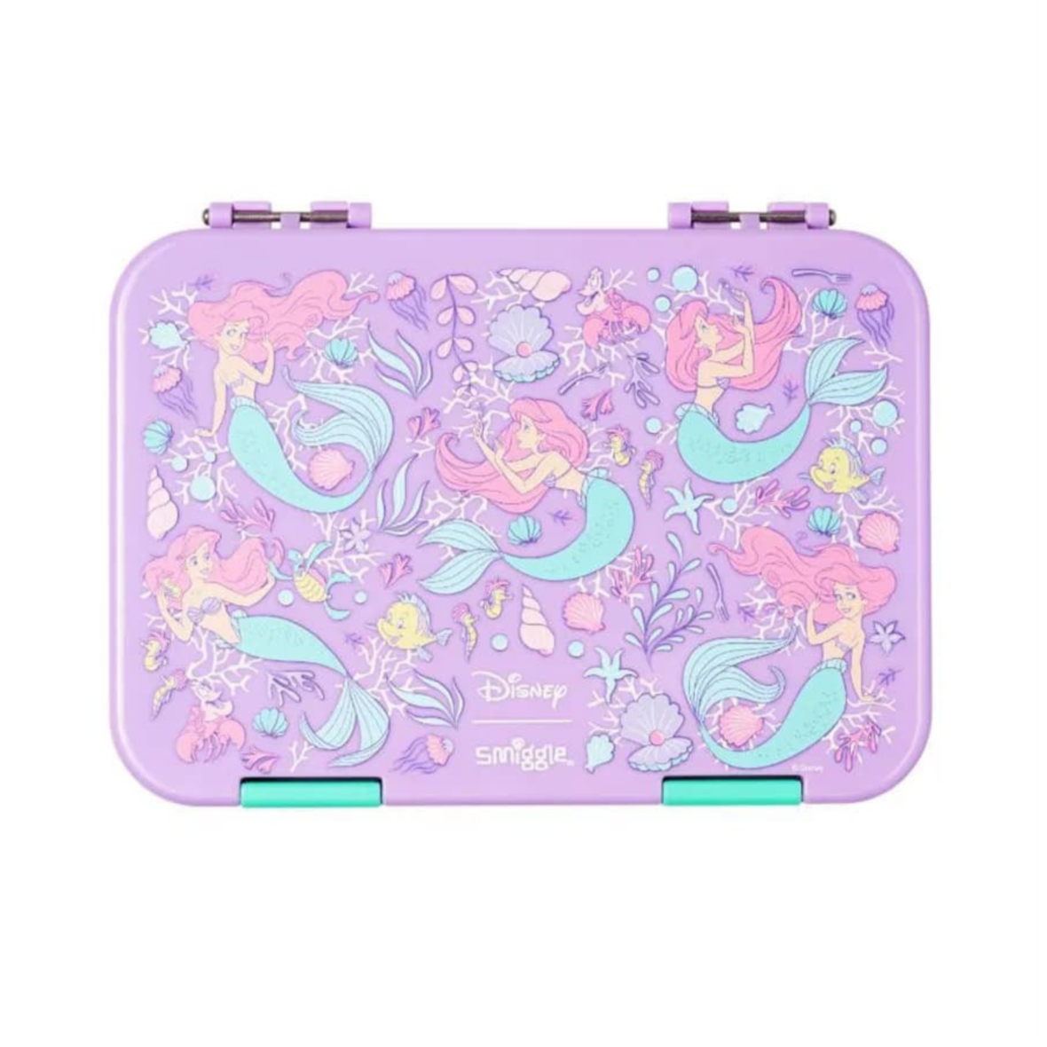 Smiggle Disney Princess Medium Bento Lunchbox (Little Mermaid) – Lilac