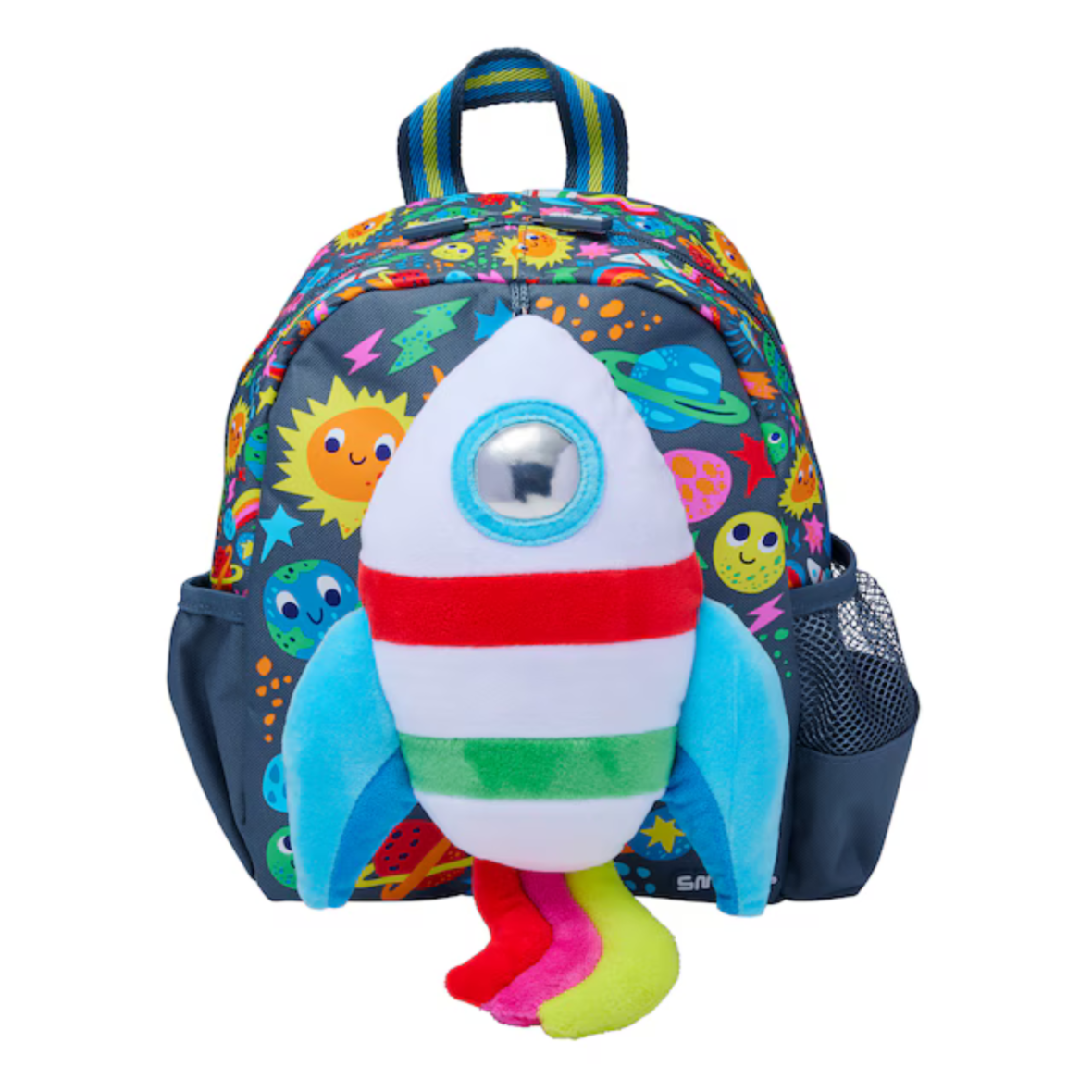 Smiggle Little Journeys Teeny Tiny Backpack With Detachable Plush Toy – Grey