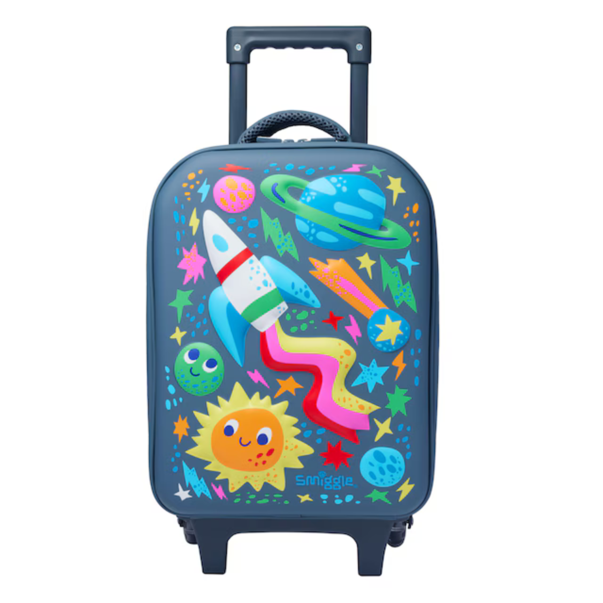 Smiggle Little Journeys Teeny Tiny Hardtop Trolley Bag – Grey