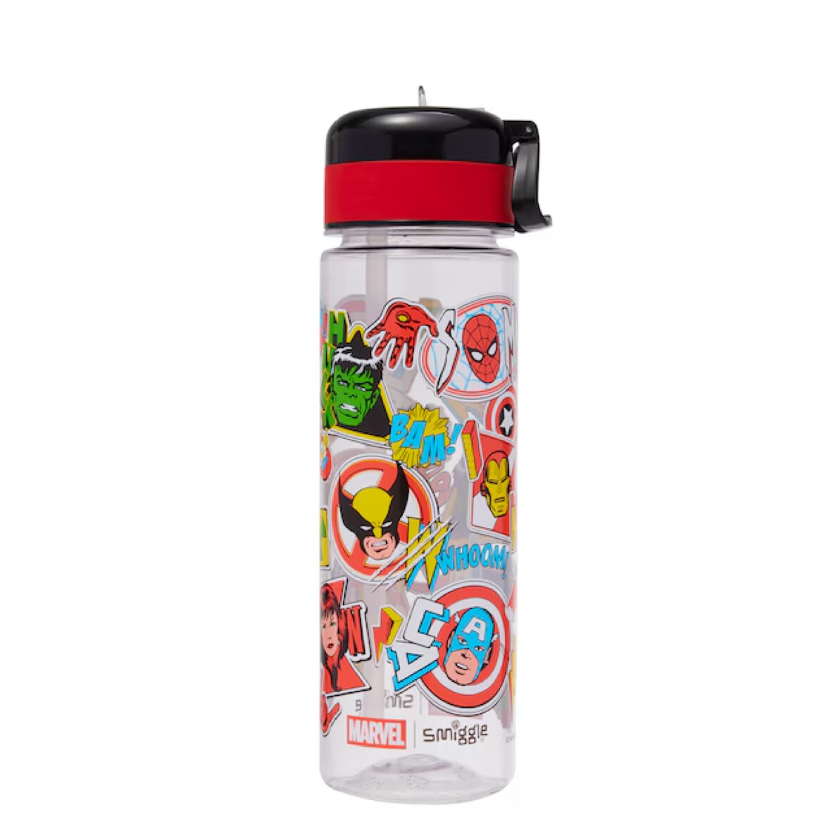 Smiggle Marvel Flip Top Plastic Drink Bottle 650Ml
