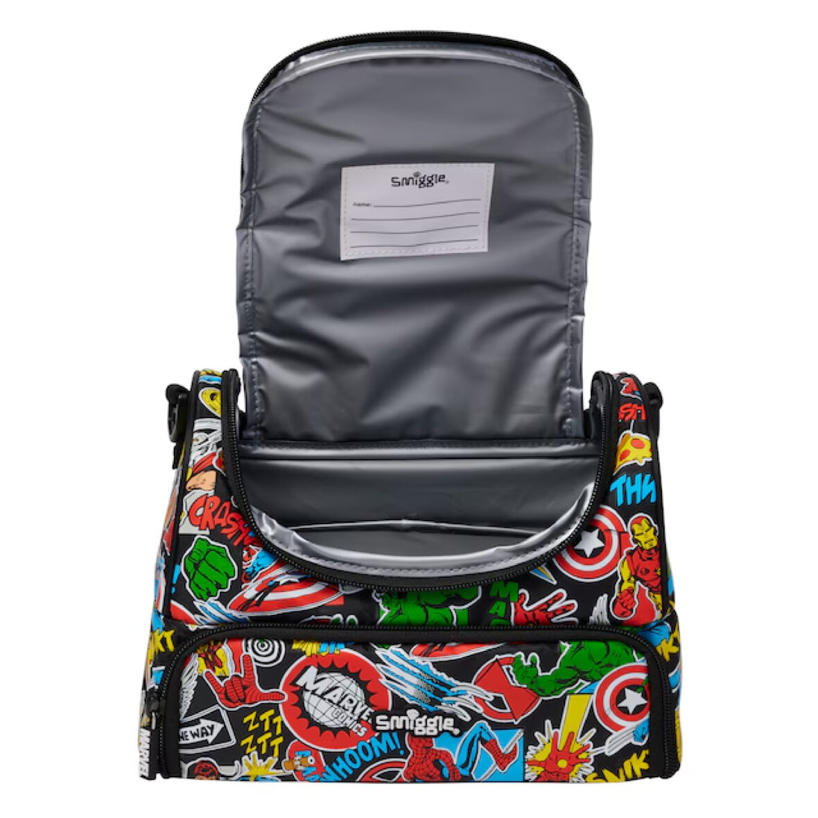 Smiggle Marvel Large Double Compartment Lunchbox With Strap2