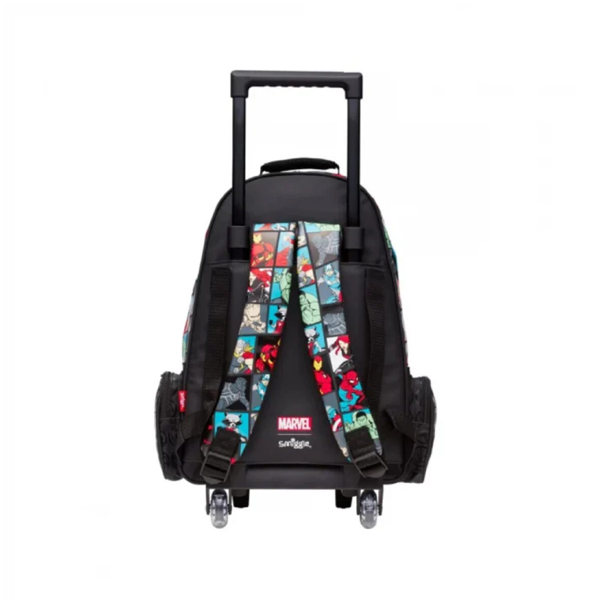 Smiggle Marvel Trolley Backpack With Light Up Wheels3
