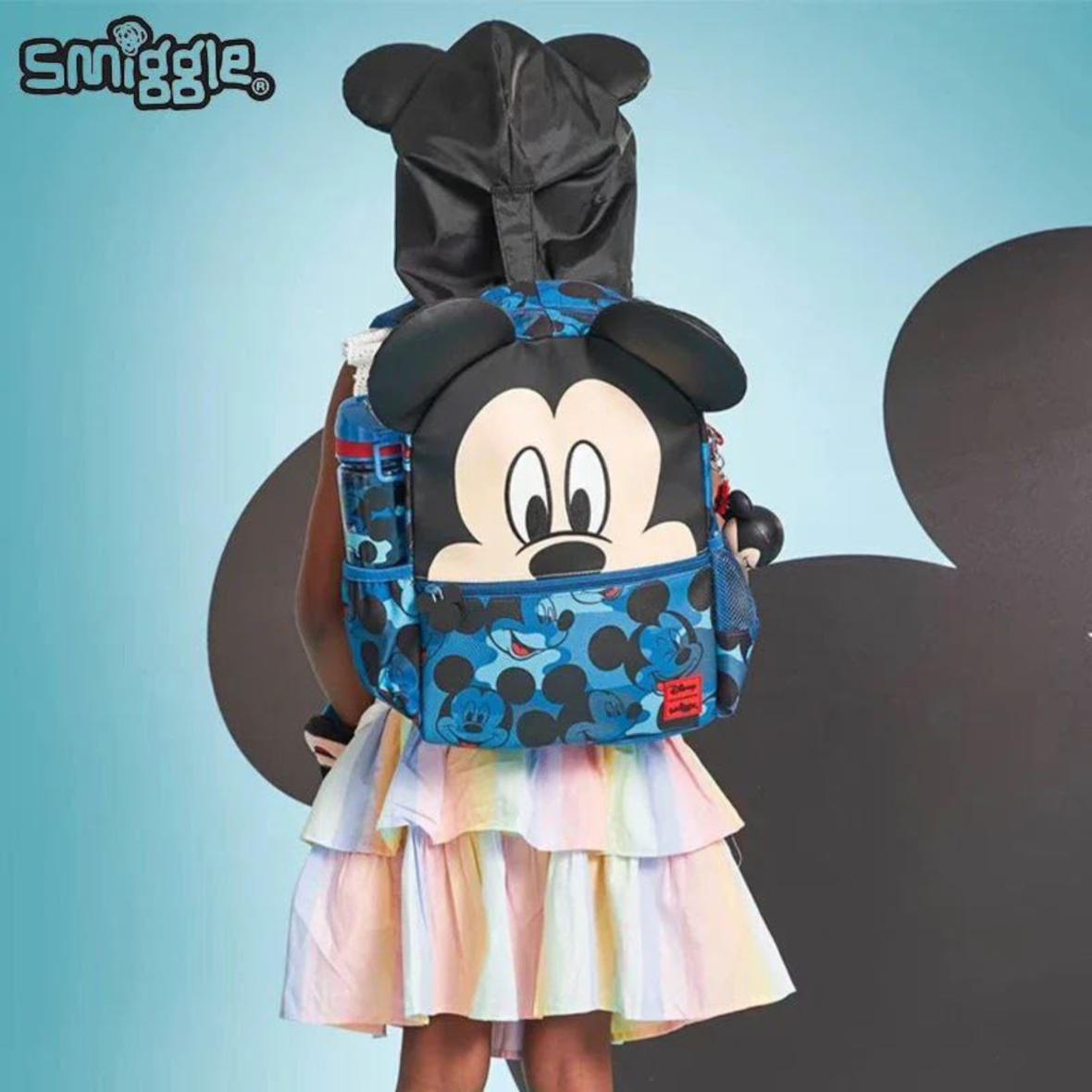 Smiggle Mickey Mouse Junior Character Hoodie Backpack (5)