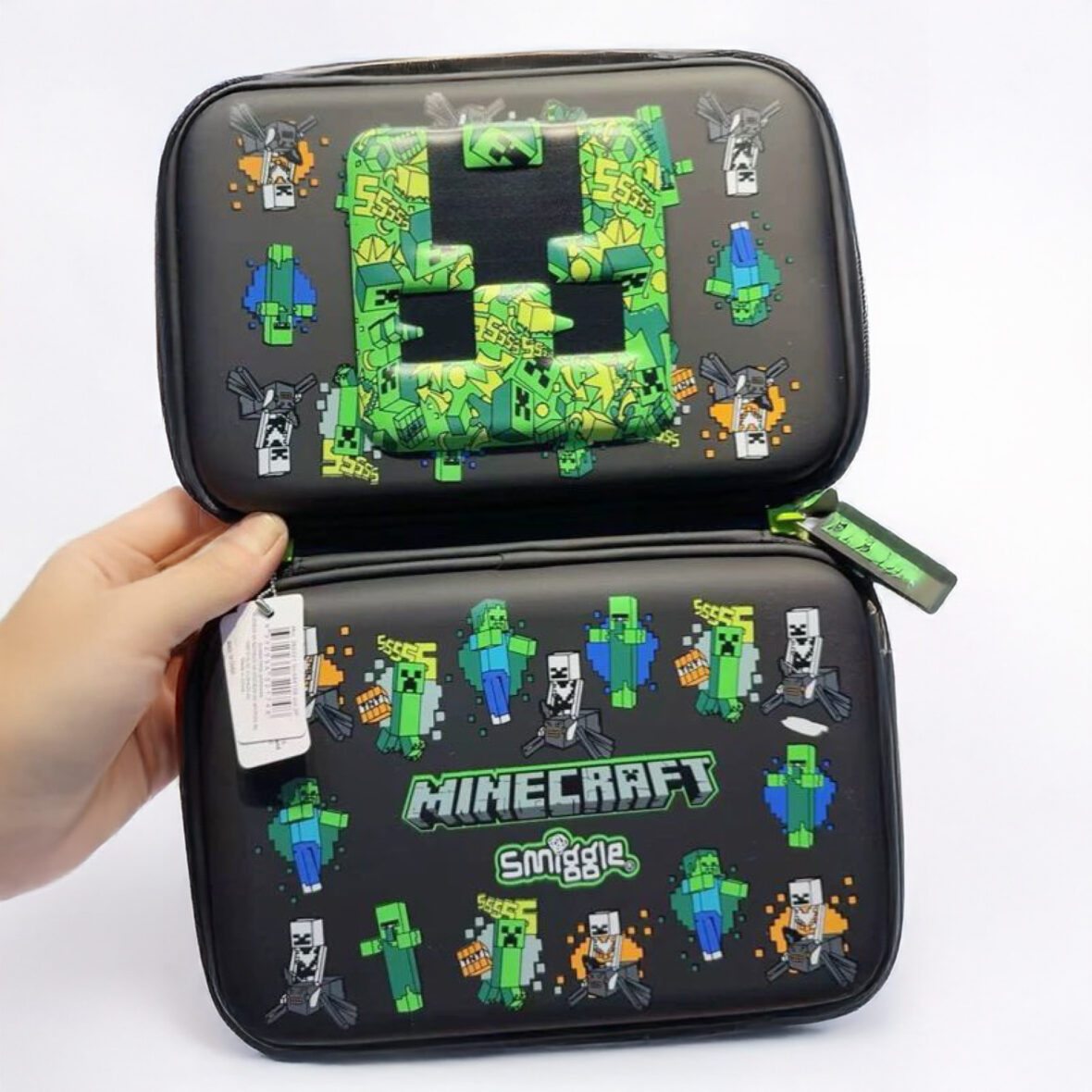 Smiggle Minecraft Creeper 3D Hardtop Pencil Case5