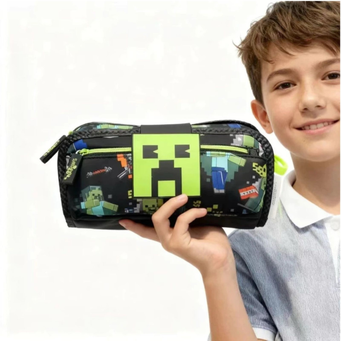 Smiggle Minecraft Double Zipper Pencil Case5