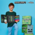Smiggle Minecraft Zip It Stationery Gift Pack Black 3