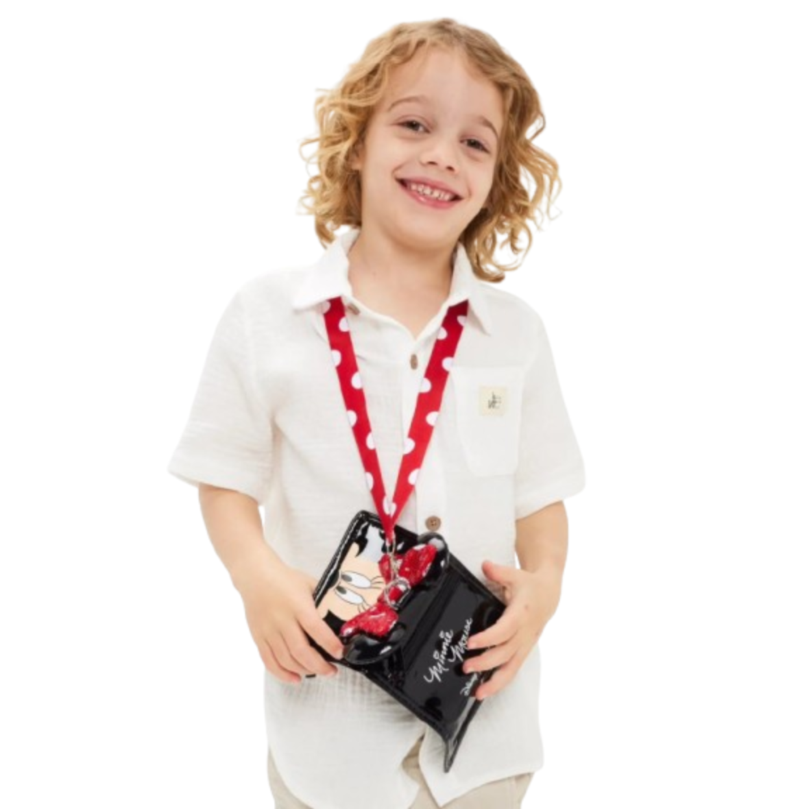 Smiggle Minnie Mouse Character Lanyard Wallet Red (5)