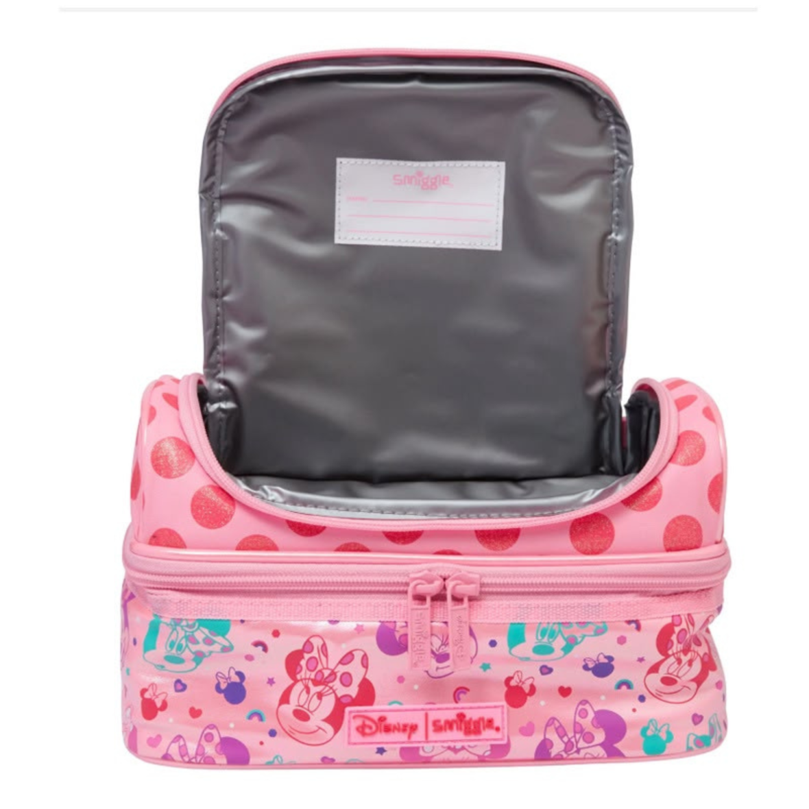 Smiggle Minnie Mouse Double Decker Lunchbox Pink (3)