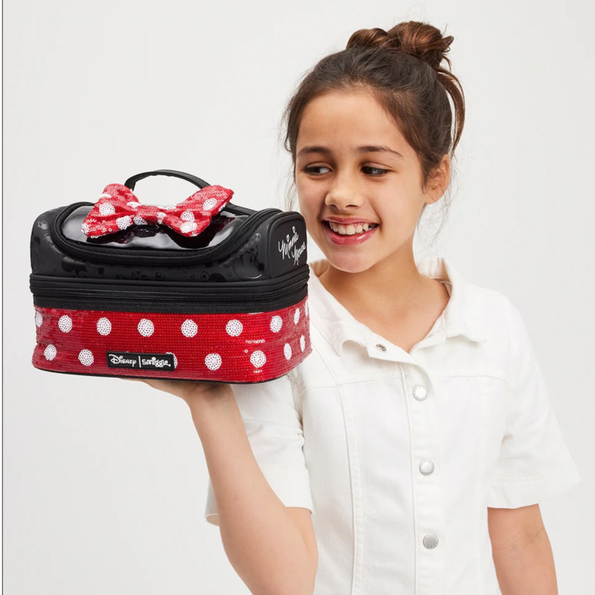Smiggle Minnie Mouse Double Decker Lunchbox Red (5)