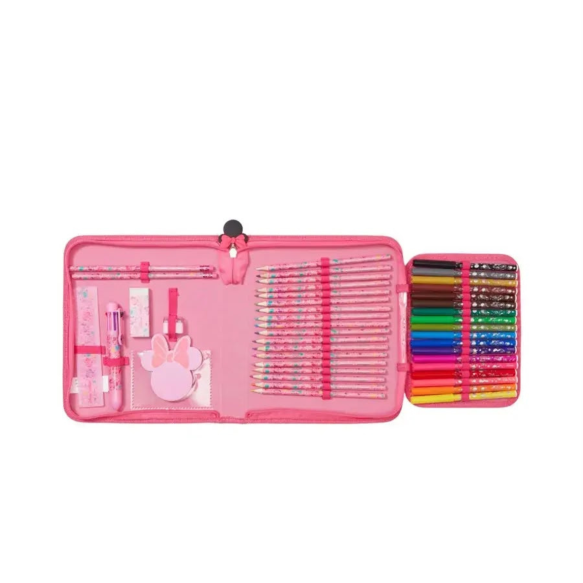 Smiggle Minnie Mouse Zip Stationery 44pcs Gift Pack Pink (2)
