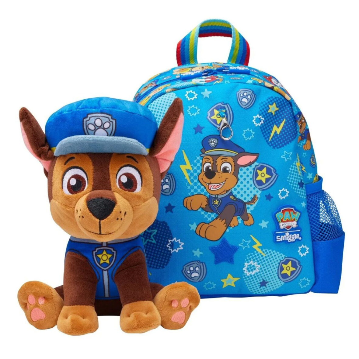Smiggle Paw Patrol Teeny Tiny Backpack With Detachable Plush Toy Blue2