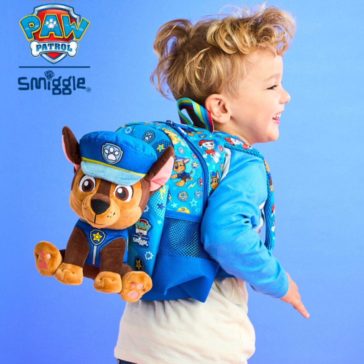 Smiggle Paw Patrol Teeny Tiny Backpack With Detachable Plush Toy Blue6