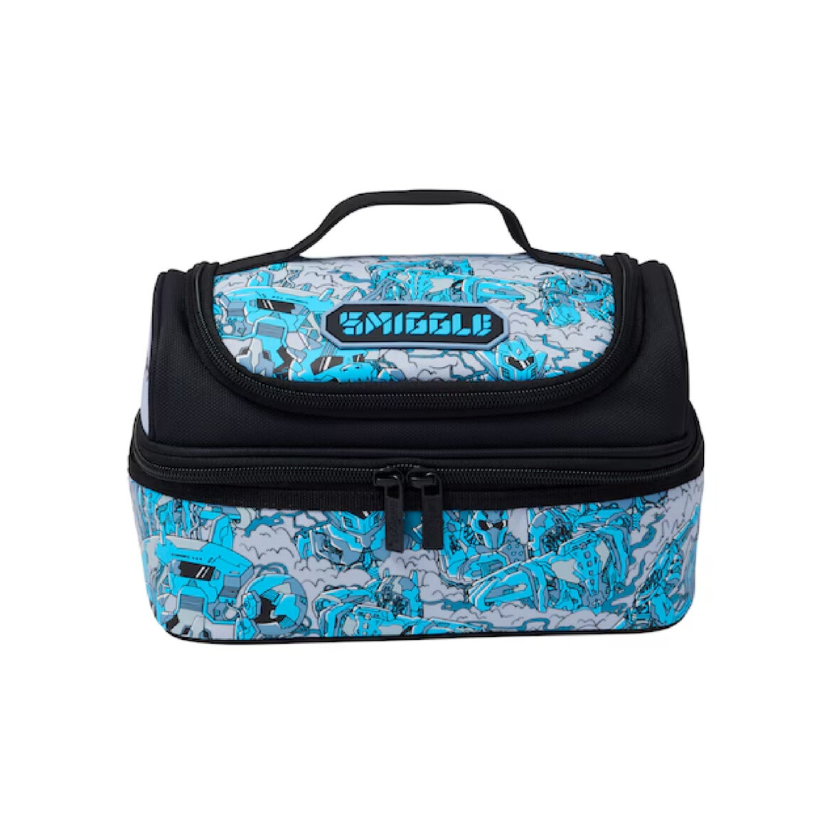 Smiggle Realm Double Decker Lunchbox – Grey