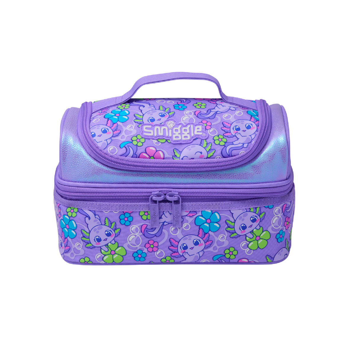Smiggle Realm Double Decker Lunchbox – Lilac