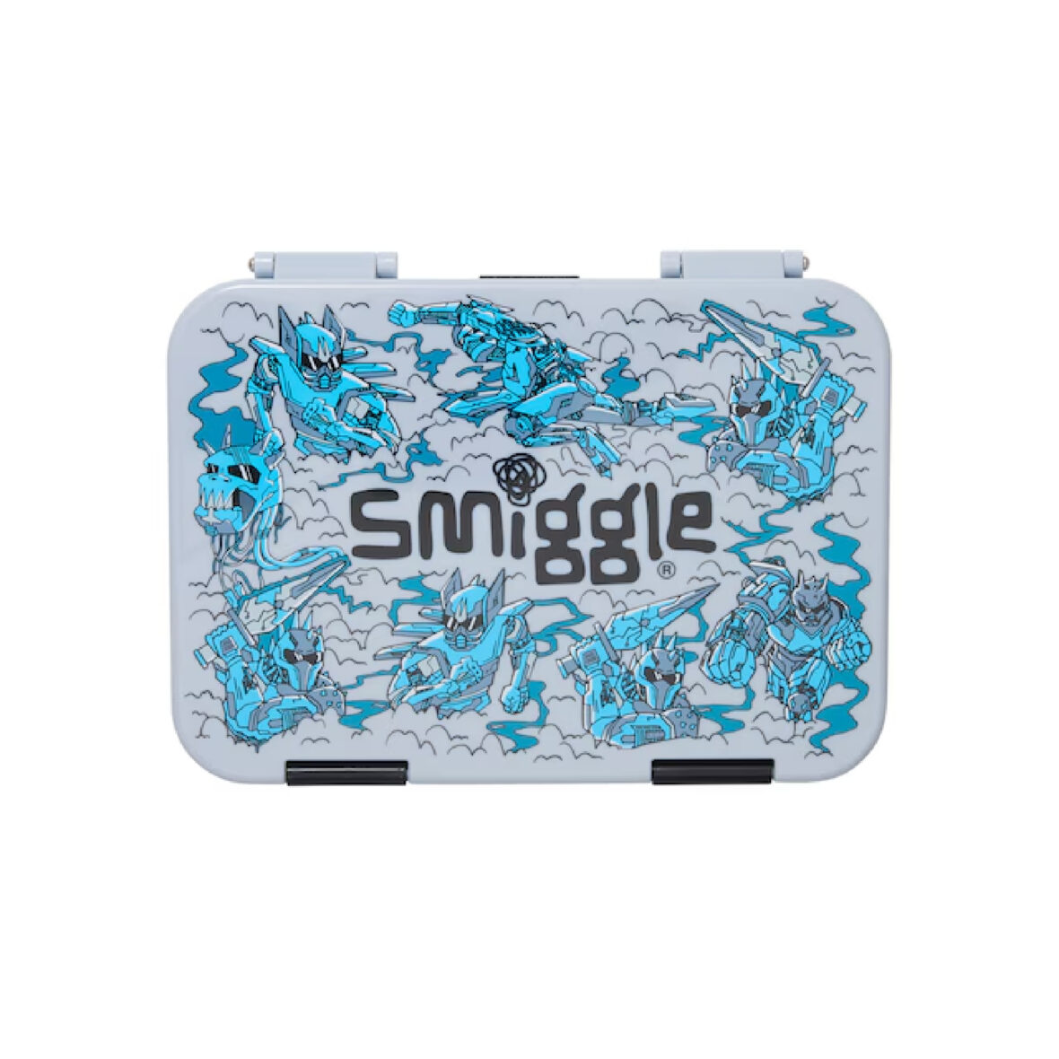 Smiggle Realm Medium Bento Lunchbox – Grey 