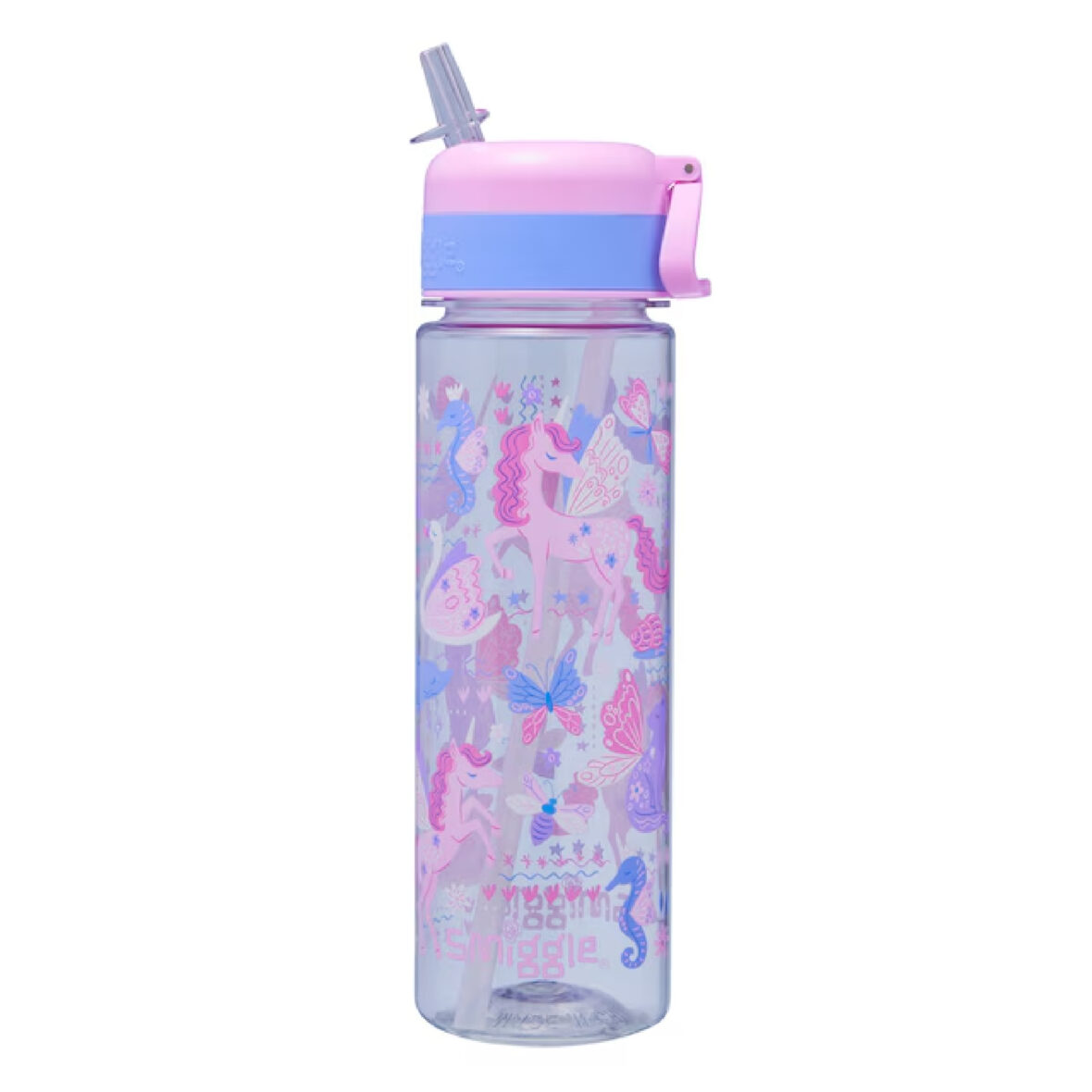 Smiggle Realm Plastic Drink Bottle 650Ml Pink