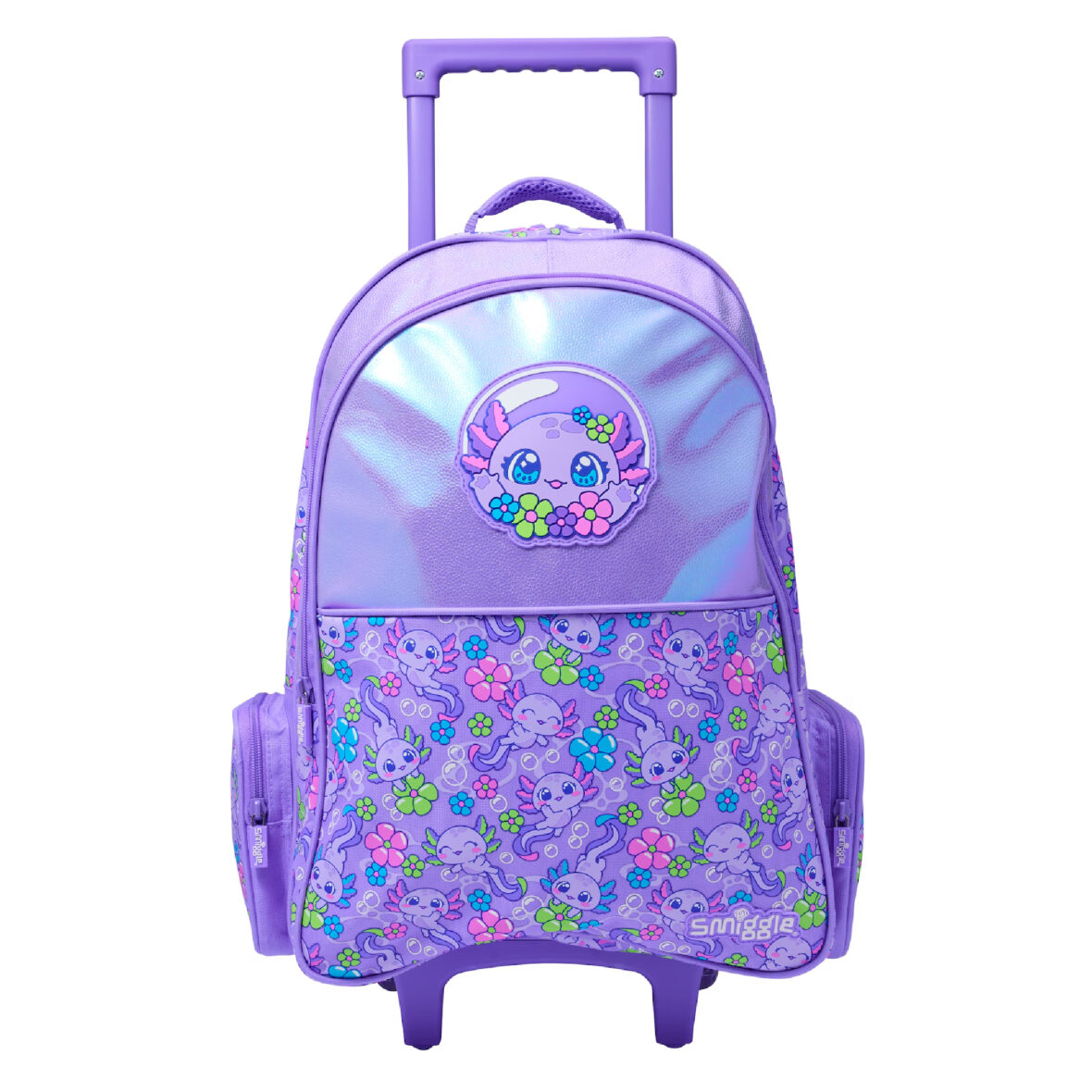 Smiggle Realm Trolley Backpack With Light-Up Wheels – Lilac